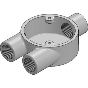 25mm Galvanised Conduit Y Box